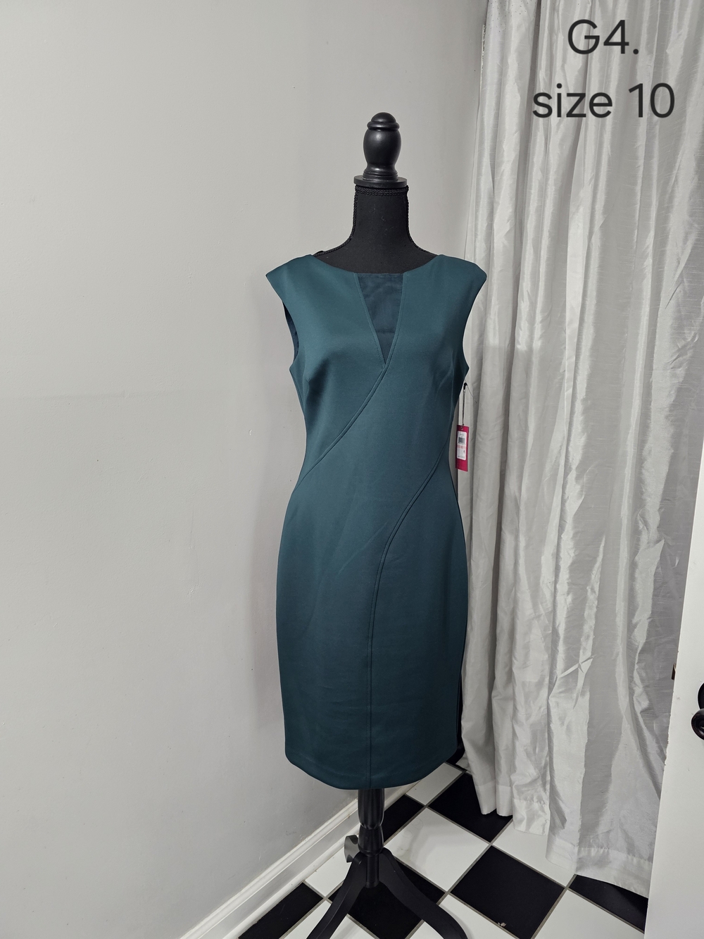 Vince Camuto Teal Sheath Dress